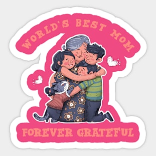 World's best mom - haappy mother's day 2024 Sticker